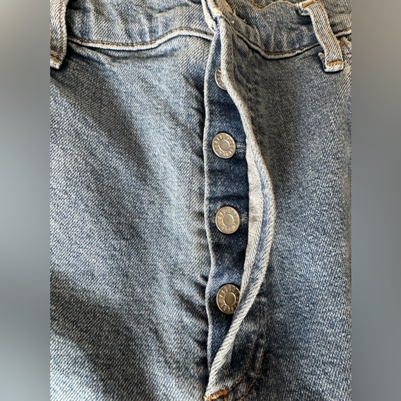 Agolde Riley High Rise Straight Crop Jeans. - Picture 8 of 11